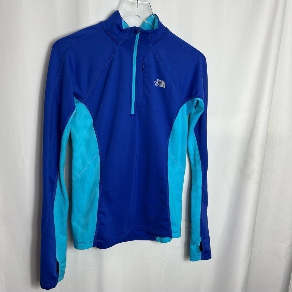 The North Face quarter zip Vapor Wick blue top size small 1174